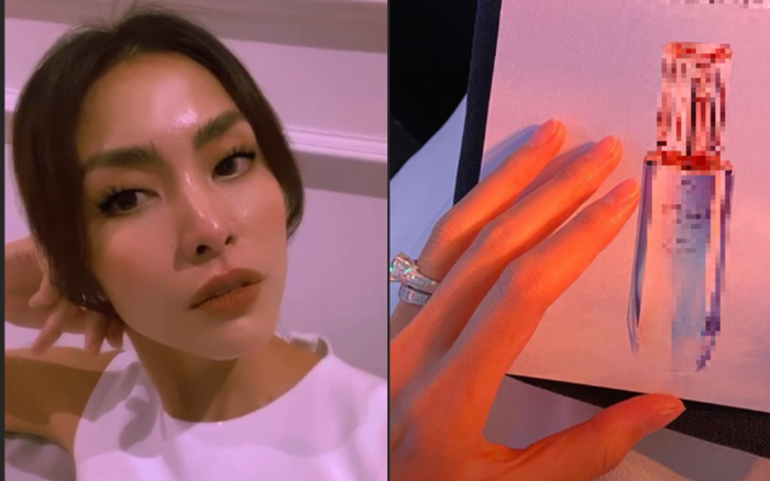 Tăng Thanh Hà để lộ đôi nhẫn kim cương khủng trên ngón áp út khiến dân tình xôn xao Ảnh 2
