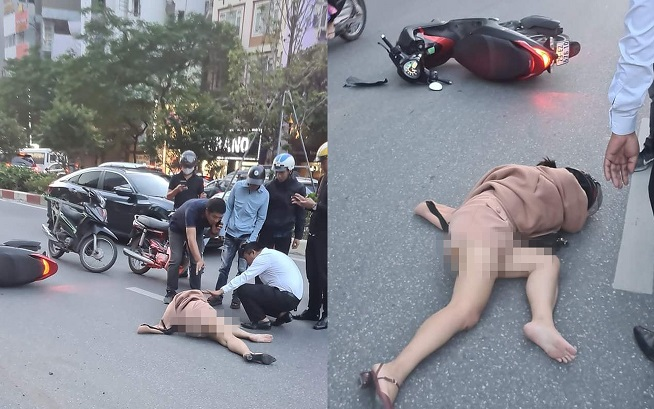 Người phụ nữ chạy xe máy đánh võng trên đường gây kinh ngạc, nhưng bức ảnh ghi lại cái kết mới khiến người ta chú ý Ảnh 2