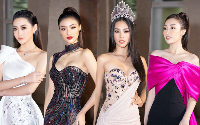 Bán kết Hoa hậu Việt Nam: Tiểu Vy đẹp rực rỡ - Kiều Loan quyến rũ - Lương Thùy Linh sắc sảo hút mắt fan Ảnh 2