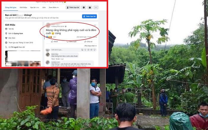 Vụ thi thể cô gái quấn khăn trong căn nhà: Ám ảnh dòng trạng thái trên Facebook cá nhân trước khi xảy ra án mạng Ảnh 2