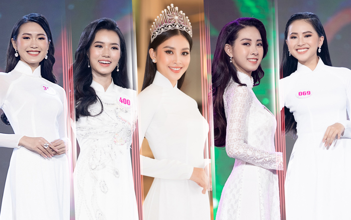Top 59 Hoa hậu Việt Nam diễn áo dài, fan than thở: 'Xinh đều nên khó tìm ứng viên nổi bật' Ảnh 2