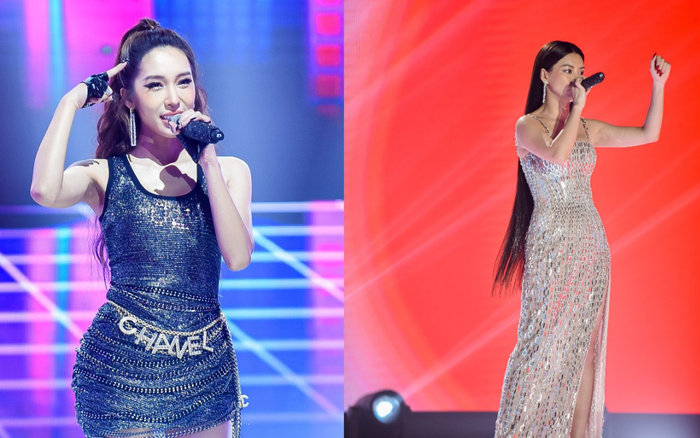 Diện váy sequin lấp lánh, Bùi Lan Hương như nữ thần - Emily 'cháy bỏng' tại King Of Rap Ảnh 2