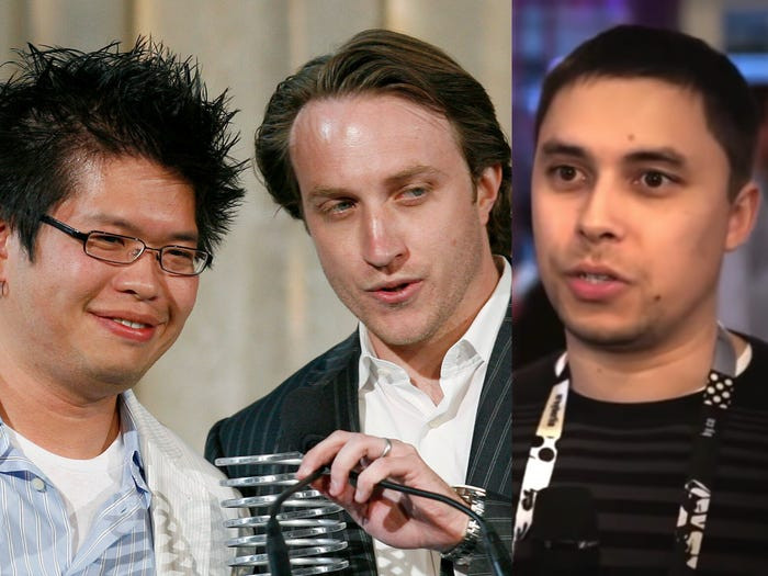 Từ trái qua phải: Những người đồng sáng lập YouTube Steve Chen, Chad Hurley, và Jawed Karim. Ảnh: Business Insider