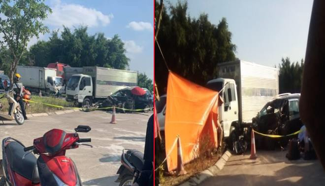 Vụ tai nạn liên hoàn làm 2 mẹ con tử vong.