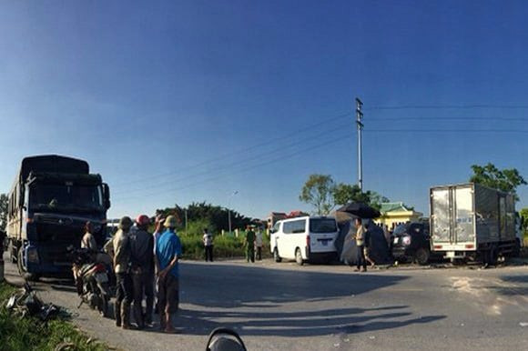 Hiện trường xảy ra vụ tai nạn. 