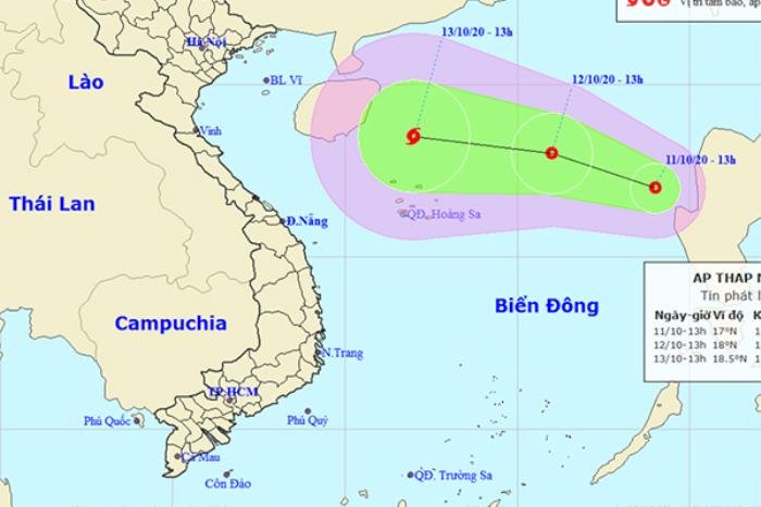 Bão số 6 chưa tan, áp thấp nhiệt đới mới lại xuất hiện trên biển Đông Ảnh 1