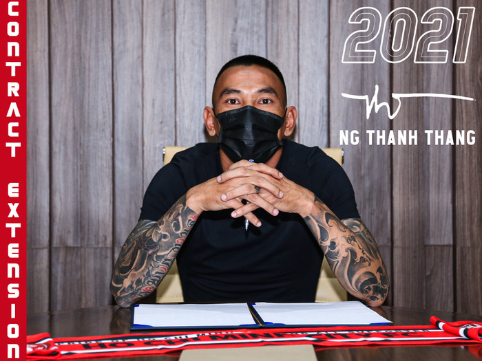 Thanh Thắng gia hạn hợp đồng với CLB TP.HCM đến hết mùa 2021.