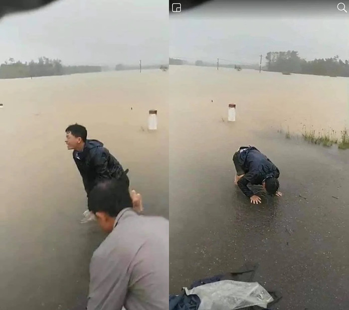 Sản phụ bị dòng nước lũ cuốn trôi tử vong: Chồng ngã khuỵu, đau đớn gào khóc gọi vợ con Ảnh 5