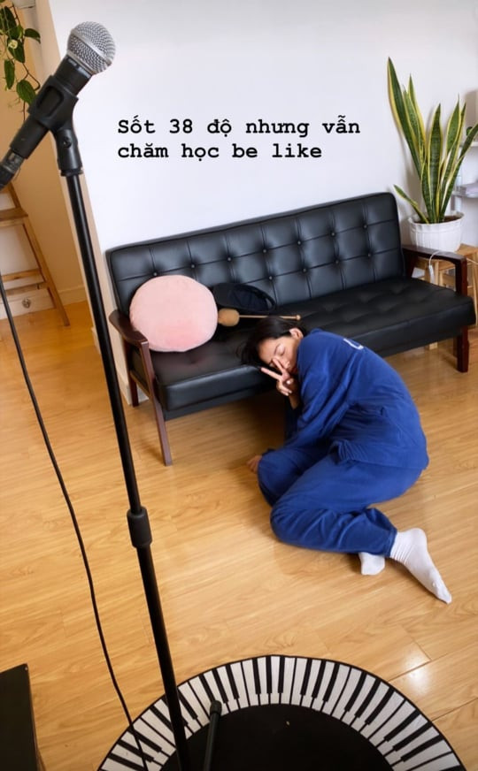 Sốt 38 độ C nhưng vẫn chăm chỉ luyện thanh, Chi Pu quyết tâm khẳng định khả năng hát live? Ảnh 3