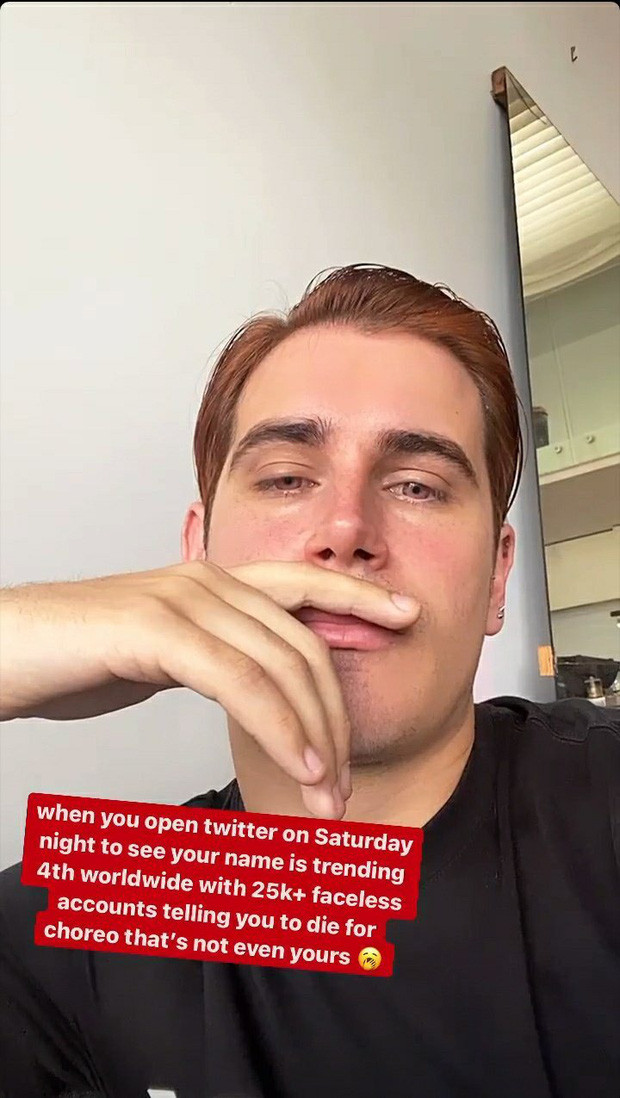 Ngay sau đó Kiel Tutin đã chia sẻ về số bình luận ác ý mà mình nhận được.