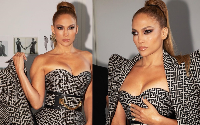 Jennifer Lopez hút mắt trong bộ váy cúp ngực tôn vòng 1 bốc lửa Ảnh 2