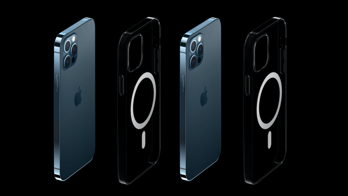 iPhone 12 có thiết kế mới với sườn máy vát phẳng. (Ảnh: Apple)