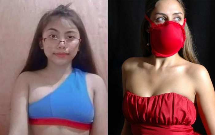 Nội y và những tác dụng không tưởng: Lấy áo ngực làm khẩu trang, biến quần chíp thành croptop Ảnh 2