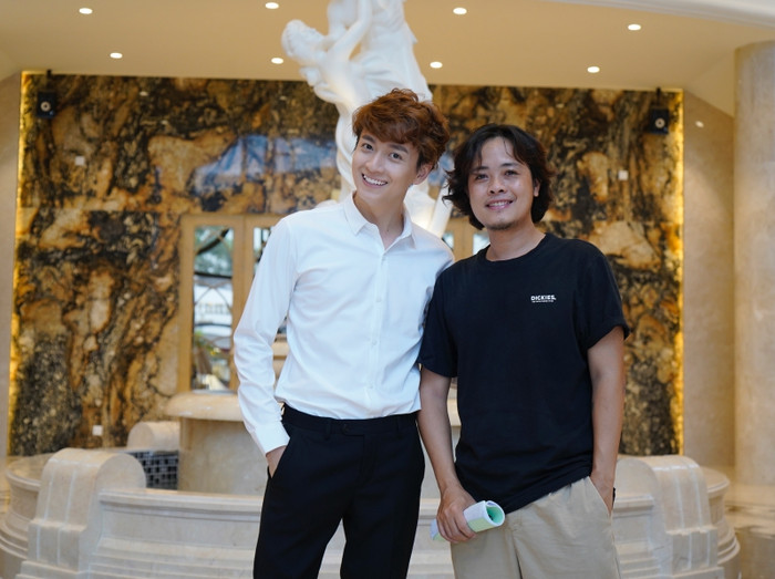 Ngo Kiến Huy cùng đạo diễn Lê Thiện Viễn