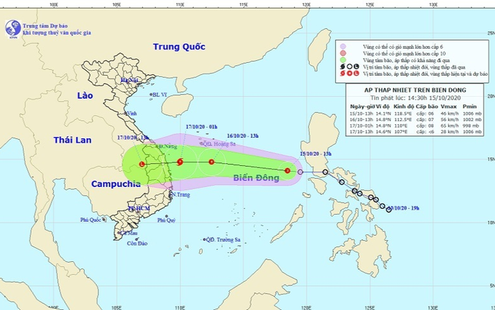 Áp thấp nhiệt đới mới đi vào Biển Đông, khả năng mạnh thành bão số 8 đi vào vùng biển Đà Nẵng - Phú Yên Ảnh 2