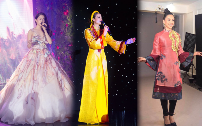 Hoa hậu Việt đồng loạt chọn áo dài để thi Tài năng, duy Nam Em 'đại thắng' với ý tưởng thú vị Ảnh 2