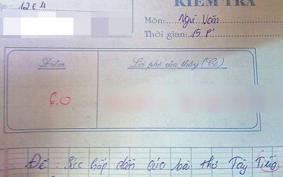 Phát hiện văn mẫu trong bài kiểm tra, giáo viên có lời phê cực 'gắt' khiến học trò chỉ biết câm lặng Ảnh 2