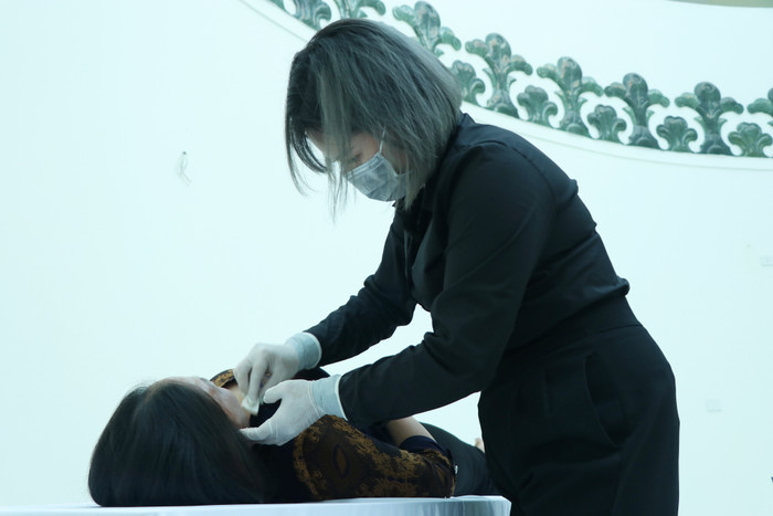 Làm công việc này chị Loan thấy tâm mình luôn thanh thản, nhẹ nhàng và vì cái tâm.