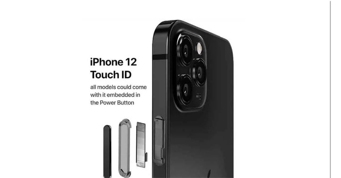 Một số nguồn tin từng cho rằng, iPhone 12 sẽ có cảm biến vân tay ở nút nguồn. (Ảnh: Internet)