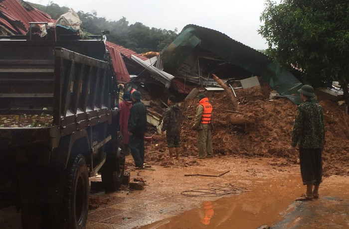 Những hình ảnh đầu tiên tại hiện trường vụ sạt lở Quảng Trị