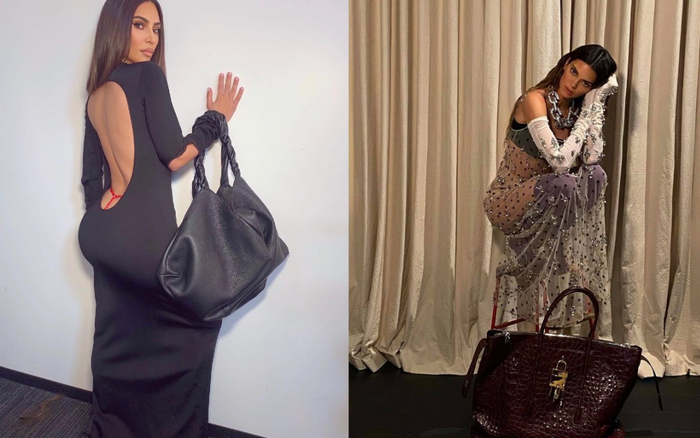 Chị em Kardashian diện đồ hiệu, cô chị lộ nội y - người em như quấn rèm Ảnh 2