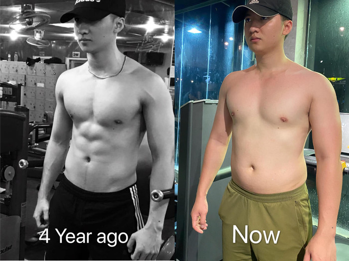 Trọng Hưng dí dỏm khoe ảnh ngày ấy và bây giờ