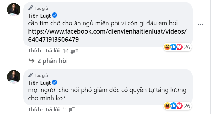 Nam danh hài 'cầu cứu' cư dân mạng sau thất bại của việc xin tăng lương