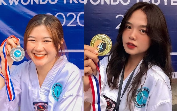 Dàn nữ sinh vừa sở hữu nhan sắc 'cực phẩm' vừa giỏi Taekwondo của đại học Kinh tế quốc dân Ảnh 2