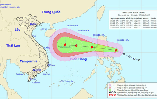 Bão số 8 có lúc giật cấp 14 hướng vào miền Trung Ảnh 2