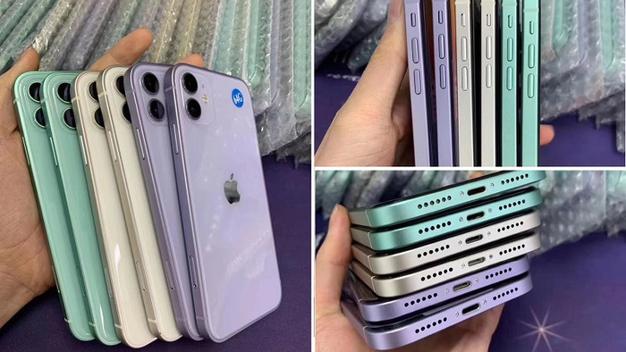 'Tại khu Hoa Cường Bắc, Thâm Quyến, những mẫu iPhone 11 được độ vỏ như iPhone 12 đang được bán với số lượng lớn và trông chúng khá tinh tế', @duanrui1205 cho biết.