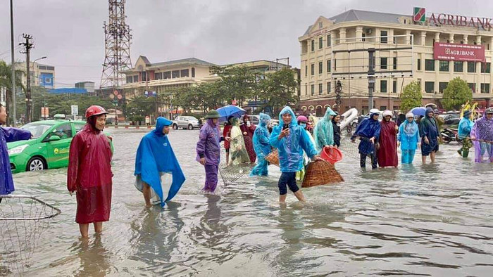 Người dân Hà Tĩnh đổ xô bắt cá