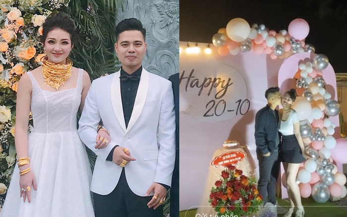 'Cô dâu 200 cây vàng' được ông xã 'chơi lớn' tổ chức tiệc 'cực hoành tráng' nhân dịp 20/10 Ảnh 2