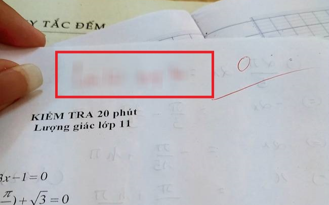 Hoàn thành bài kiểm tra khá tốt nhưng vẫn nhận điểm 0 tròn trĩnh, lời phê của cô giáo khiến tất cả vỡ lẽ Ảnh 2