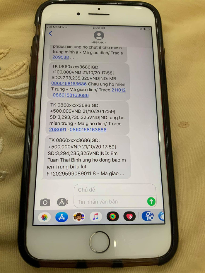 NSƯT Hoài Linh công bố số dư tài khoản hiện tại.