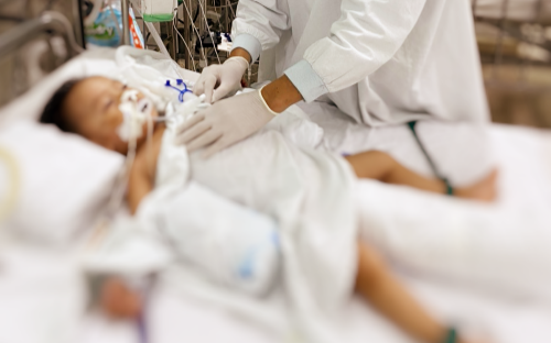 Kinh hoàng bé trai 2 tuổi bị chó Alaska nhà nuôi cắn rách khí quản Ảnh 2