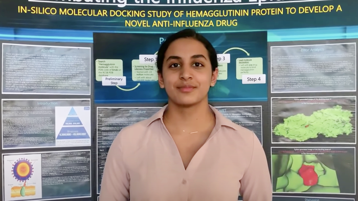 Mục tiêu của Anika Chebrolu là được làm việc cùng với các nhà khoa học - nghiên cứu, những người đang chiến đấu để kiểm soát bệnh tật và giảm tỷ lệ tử vong của đại dịch. (Ảnh: Kxxv)