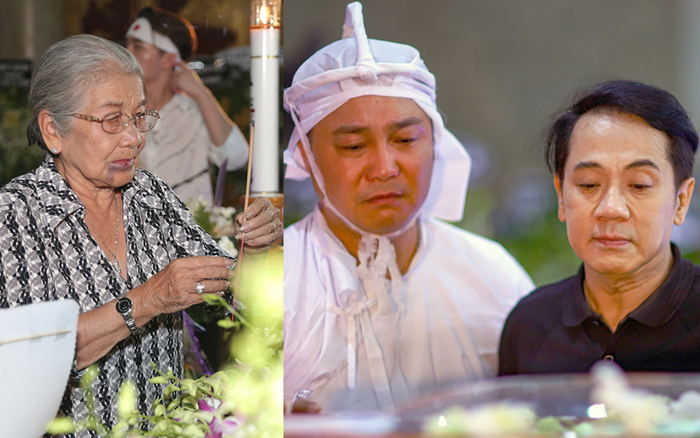 NSƯT Phi Điểu nén đau, NSND Kim Xuân, Thành Lộc nghẹn ngào tiễn biệt NSND Lý Huỳnh trong đêm cuối Ảnh 2