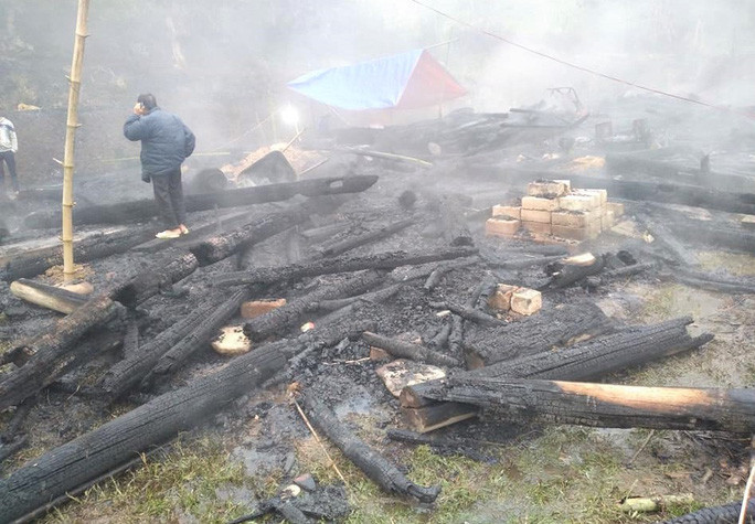 Hiện trường vụ cháy. Ảnh: Người Lao Động