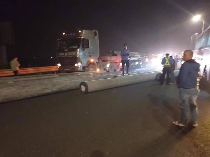 Hiện trường vụ tai nạn.