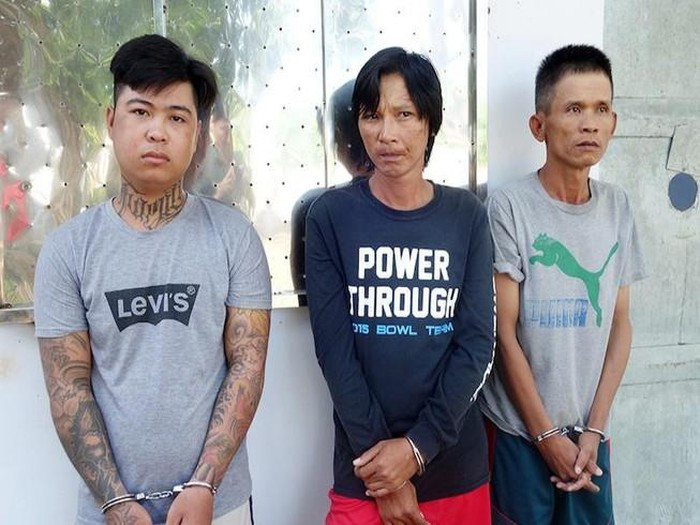 Lê Văn Đến, Võ Hoàng Thái Huy và Nguyễn Văn Dũng. Ảnh: PLO