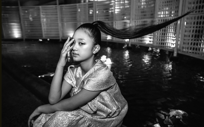 Mẫu nhí xứ Nghệ phô diễn thần thái chuẩn high fashion sau cánh gà Ảnh 2