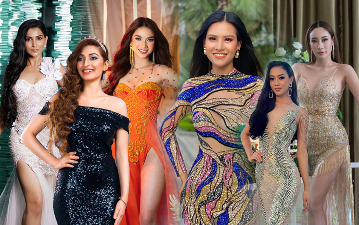 Dàn mỹ nhân Miss Earth trình diễn váy dạ hội: Hoa Thái nổi bật với Evening Gown 'Địa cầu' lấp lánh Ảnh 2