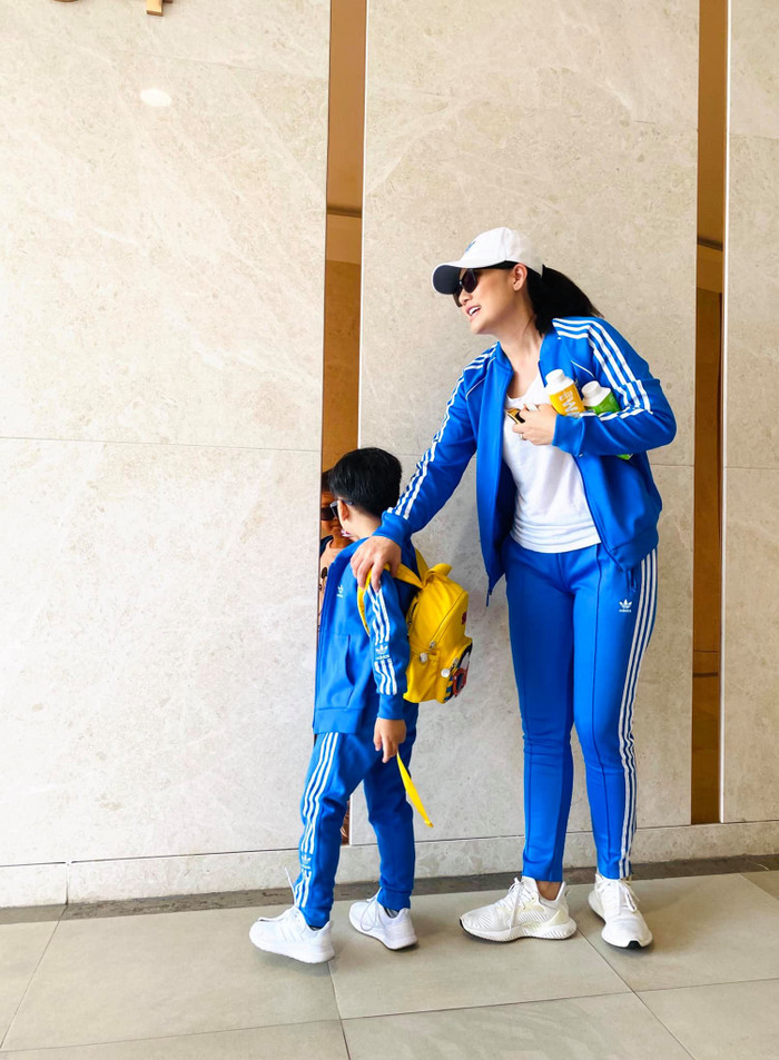 Ngọc Lan và con trai Louis 