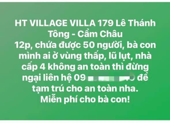 Nhiều chủ khách sạn ở Hội An sẵn lòng mời người dân đến tạm trú tránh bão số 9 Ảnh 5