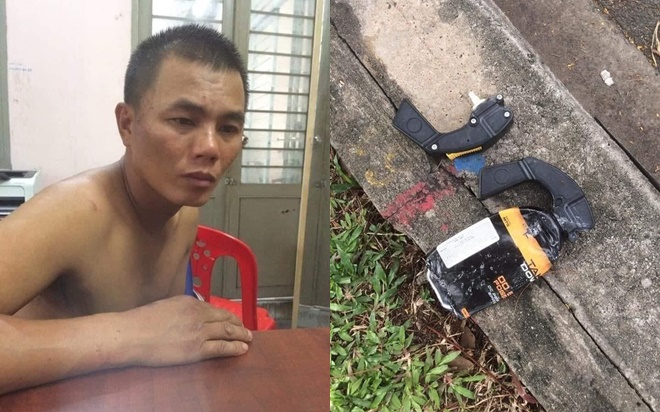 Kẻ trộm xe xịt hơi cay vào cảnh sát, nhảy xuống kênh nhằm trốn thoát khi bị truy đuổi Ảnh 2