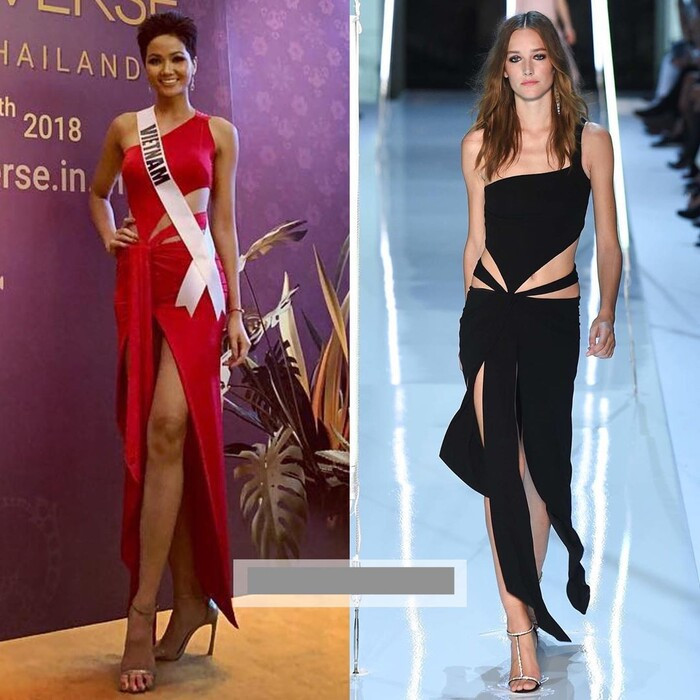 Một thiết kế được H'Hen Niê mặc trong sự kiện bên lề ở Miss Universe 2018 bị tố đạo nhái. Thiết kế này giống đến 90% một sáng tạo của nhà mốt Alexandre Vauthier đã ra mắt trước đó.