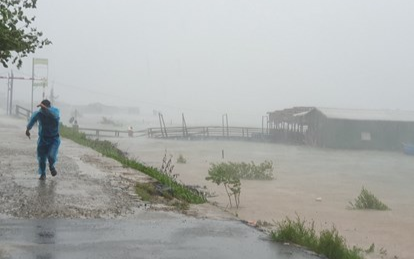 Bão số 9 gây mưa gió dữ dội, 2 người ở Quảng Ngãi tử vong Ảnh 2