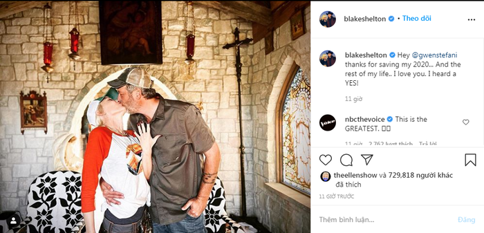 Gwen Stefani chính thức nhận lời cầu hôn từ Blake Shelton sau 5 năm bên nhau Ảnh 2