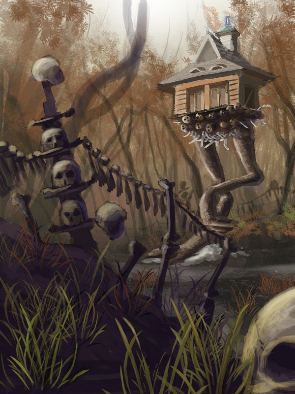 Nhà của Baba Yaga có thể đi lại được.&nbsp;