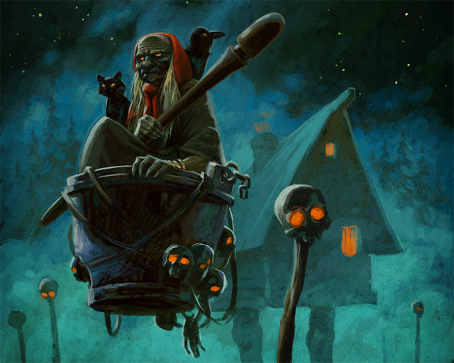 Baba Yaga thường bắt cóc trẻ con và đe dọa sẽ ăn chúng.&nbsp;